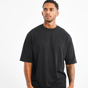 เสื้อยืดโอเวอร์ไซส์ผู้ชาย สไตล์สตรีทแวร์ ฮิปฮอป แฟชั่น เสื้อผ้าฝ้ายลำลอง ใส่ออกกำลังกาย ฟิตเนส - Product Image 1