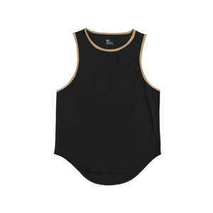 Diseño de logotipo personalizado Camiseta sin mangas para hombre Cómodo Algodón ligero Diseño sin costuras Ajuste perfecto para uso en el gimnasio Estilo de venta simple - Product Image 1