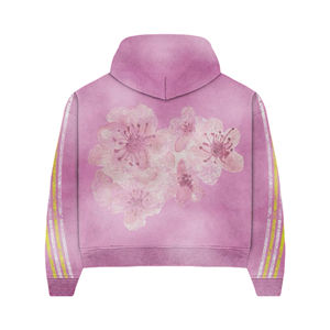 Streetwear hommes femmes détresse broderie lettres fermeture éclair épais et chaud lavage à l'acide 100% coton grande taille ensembles de survêtement - Product Image 5