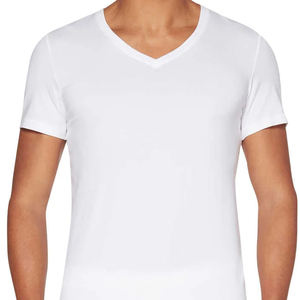 Venta al por mayor de camisetas de algodón de gran tamaño para hombres de corte holgado de tela de punto pesado logotipo personalizado 3D para Puff estampado Ringer patrón sólido - Product Image 4