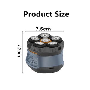 Afeitadora Eléctrica Inalámbrica USB-C para Hombre, Cabezal Rotatorio, IPX7, Opciones de Cuchillas Dobles y Triples, Solo para Rostro, Cuchillas de Repuesto Lavables - Product Image 2