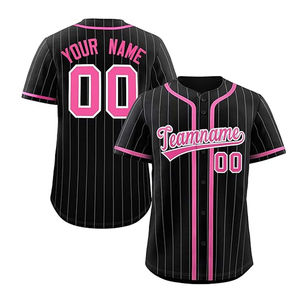 Camiseta de béisbol sublimada personalizada de calidad, camiseta transpirable con cuello redondo para jóvenes y adultos, camisa con botones para ropa deportiva para jugadores de béisbol - Product Image 4