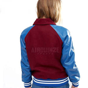 Chaquetas Letterman de calidad superior para mujer, Material personalizado, diseño superior, decoración de botones, tejido, precio razonable para la temporada de invierno - Product Image 4