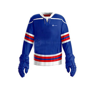 Ensemble de maillots de hockey sur glace en polyester personnalisable OEM comprenant un short avec impression du nom de l'équipe par sublimation de l'uniforme du Pakistan - Product Image 5