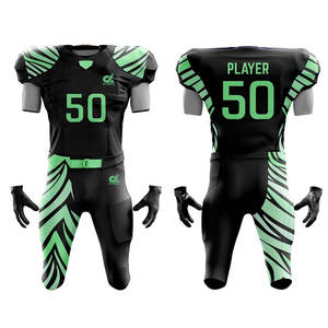 Ropa Uniforme de equipo de fútbol americano de 100% poliéster Servicio OEM Logotipo personalizado Uniforme de fútbol americano de alto rendimiento - Product Image 4