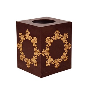 Boîte à mouchoirs rectangulaire décorative au design moderne avec incrustation d'os, pour la décoration de la table dans les cafés, les cantines et les restaurants - Product Image 5
