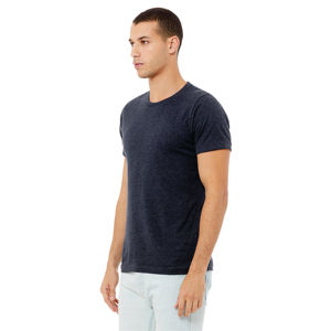 T-shirt unisexe Heather Navy CVC à manches courtes 52% Airlume Peigné Anneau Filé Coton 48% Poly 32 Simple 4.2 oz Style Formel Tricoté - Product Image 2