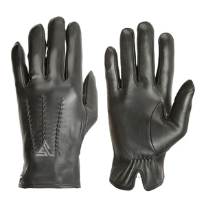 Gant d'hiver en cuir pour hommes avec veines cousu à la main en cuir de chèvre véritable, doublure intérieure en polaire vente en gros - Product Image 1