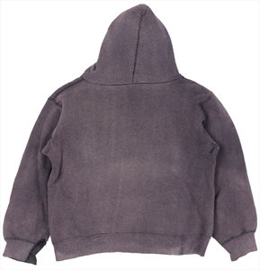Sudadera con capucha lavada con ácido desgastado para hombres 100% algodón vintage lavado de piedra sudaderas con capucha hechas a medida unisex sudaderas con capucha de gran tamaño hodi - Product Image 2