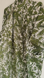 Kimono de algodón con estampado de bloques florales Indian Beach Coverup - Product Image 4