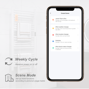 Calentador de <span class=keywords><strong>toallas</strong></span> eléctrico inteligente EVIA Tuya Wifi, <span class=keywords><strong>secador</strong></span> de <span class=keywords><strong>toallas</strong></span> de <span class=keywords><strong>baño</strong></span> para <span class=keywords><strong>Baño</strong></span> - Product Image 4