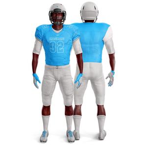 Uniforme de fútbol juvenil barato, transpirable, de talla grande, para hombre, de poliéster, conjuntos de uniformes de fútbol americano - Product Image 1