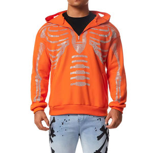 2025 prix de gros sur mesure nouveau design pas cher prix strass sweats à capuche OEM Service strass sweats à capuche pour hommes OEM - Product Image 1