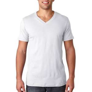 Camiseta de moda para hombre 100% algodón, camiseta en blanco personalizada con patrón sólido e impresión de logotipo - Product Image 6