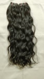 2025 alta calidad Indio Remy grado sin procesar máquina cruda doble trama ondulada pelos 100% cabello crudo 100 gramos paquetes rizados - Product Image 2