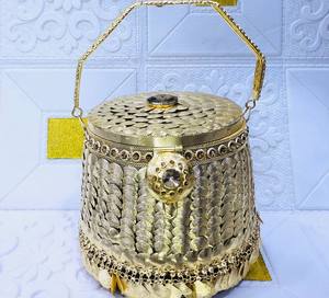 Fusion Republik Handmade <b>Pearl</b> Beaded <b>Clutch</b> Satin Lining Flap Closure Shoulder Strap 1-1.9L Capacity Fashionable Evening <b>Bag</b> - Product Image 3