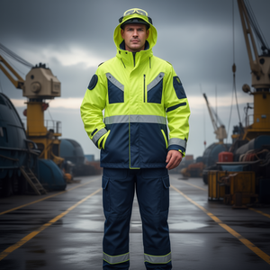 SAFESTYLE High-Visibility <b>Pilot</b> <b>Jacket</b> Marine Workwear with High-Visibility Features - Product Image 3