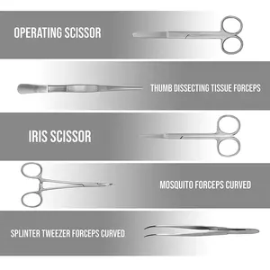 Kit de disección al por mayor de alta calidad, herramientas de acero inoxidable para juegos quirúrgicos médicos hechos - Product Image 4