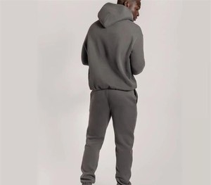 Venta al por mayor Oem Gimnasio Chándal Para Hombres Negro Algodón Chándal Conjunto Hombres Jogger Trajes Turkish Manufacture Company - Product Image 3