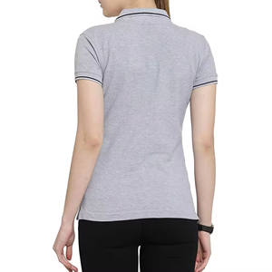 Directo de fábrica hecho a medida Unisex para Polo camisetas nueva tendencia bordado botón estilo sólido Casual patrón mujeres - Product Image 2