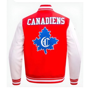 Veste Letterman en laine personnalisée OEM, bombardier universitaire pour hommes, vêtements d'extérieur à la mode pour les collèges - Product Image 6