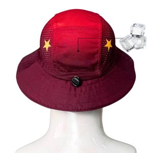 Chapeau Bob en Nylon Imprimé Rayé avec Poche Isotherme pour la Pêche, le Ski et les Sports de Plein Air - Product Image 2
