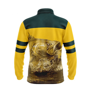 Venta al por mayor 100% poliéster hecho en fábrica nuevo estilo sublimación pesca Jerseys impermeable a prueba de viento Venta caliente ropa de pesca - Product Image 6