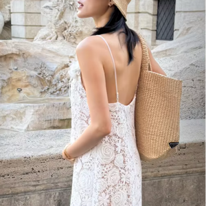 Robe en dentelle blanche de haute qualité pour jeune femme sexy, style vacances décontracté, faible MOQ, ODM - Product Image 1