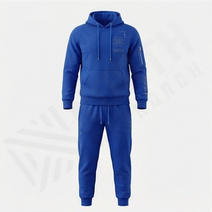 Ensemble de survêtement pour homme de qualité supérieure, tissu confortable et respirant, survêtement surdimensionné, tenue de jogging, ensemble deux pièces, personnalisé pour la salle de sport - Product Image 1