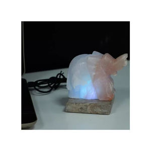 Lampes en sel de cristal rose naturel de l'Himalaya pour les patients asthmatiques Décoration d'intérieur de style nautique en gros disponible depuis le Pakistan - Product Image 3