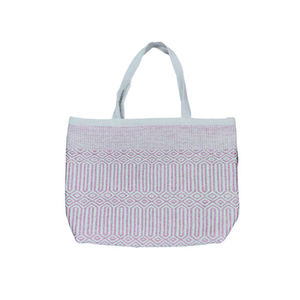 Meilleures ventes, sac à main fourre-tout en coton tissé à la main de luxe Boho avec deux poignées de doublure en tissu pour femmes - Product Image 5