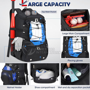 Sac de baseball étanche fabriqué au Pakistan Sac de baseball de haute qualité personnalisé grande capacité utilisation en extérieur - Product Image 6