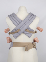 Porte-bébé violet en gros, en coton doux, réglable, pour portage frontal, compact et pliable, offre OEM
