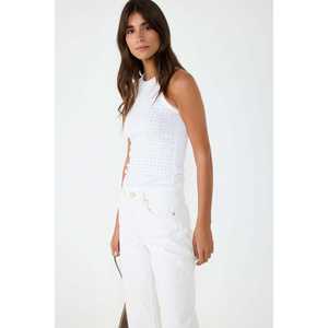 Camiseta sin Mangas para Mujer, con Detalles de Piedras Suaves, Cuello Halter, Estilo Casual Básico, Transpirable y Sostenible, con Logotipo Personalizado, para Uso Diario - Product Image 1