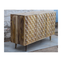 Buffet moderne en bois à 3 portes pour salle de bain, cuisine, parc, meubles polyvalents Indore