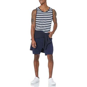 Nueva llegada de secado rápido transpirable Casual Streetwear gimnasio camisetas sin mangas ropa de hombre rayas entrenamiento camisetas sin mangas de los hombres - Product Image 5