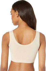 สปอร์ตบราไนลอนผ้าสแปนเด็กซ์สำหรับผู้หญิงแห้งเร็วระบายอากาศได้ดีใช้ออกกำลังกายวิ่งออกกำลังกายเสื้อตัวสั้น - Product Image 4