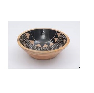 Tazón para Servir de Madera de Mango Ecológico Hecho a Mano, Color Madera Natural, Diseño Moderno, Vajilla, Utensilios de Cocina, Venta al por Mayor - Product Image 1