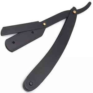 Rasoirs jetables professionnels pour barbiers avec manche en bois, lame simple en acier inoxydable pour hommes, rasage humide - Product Image 5