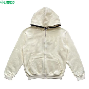 Servicio OEM, Sudadera con Capucha y Cremallera Completa de Alta Calidad con Logotipo Personalizado al Mejor Precio, Sudaderas y Hoodies Extra Grandes de 350 GSM - Product Image 1