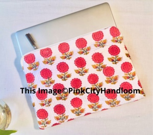 13-inch 100% cotton chần trường hợp với dây kéo MacBook Air Pro bìa hoa máy tính xách tay Túi máy tính xách tay Túi máy tính xách tay máy tính xách tay tay áo - Product Image 3