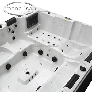 Monalisa Backyard Jaccuzy Spa Whirlpool 7 Personnes Baignoires Moderne Rocky <span class=keywords><strong>Balboa</strong></span> Spa Extérieur Acrylique Air Massage Rectangle bain à remous - Product Image 3
