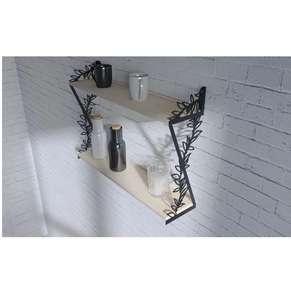 Luxurious floating wooden <b>shelf</b> wall mounted storage <b>shelves</b> for home hotels living room kitchen bathroom home decor accessories - Product Image 1