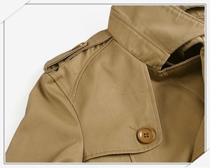 Men's Long Hooded <b>Trench</b> <b>Coat</b> with Sheep <b>Fur</b> Custom Logo Anti-Wrinkle Eco-Friendly Wool/Polyester Fabric - Product Image 4