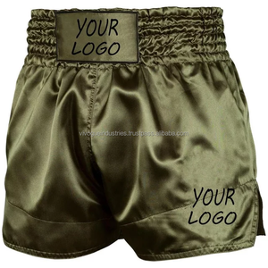 Shorts de Muay Thai de haute qualité, logo personnalisé, durables, 100% polyester, impression pour le combat et le kick-boxing, 220g, Vivouge Industries, unisexe - Product Image 3