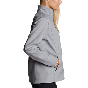 Veste Softshell Femme Personnalisée OEM Automne Hiver Respirante Imperméable Polyester Durable Laine Nylon Polaire Imprimée Finie - Product Image 4