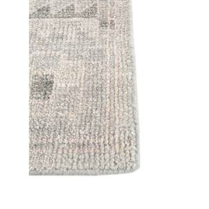 Alfombra de Lana Azul Clásico con Nudos a Mano, Diseño Geométrico para Sala de Estar o Auto, Tamaño 9x12 - PKWL-8043 - Product Image 4