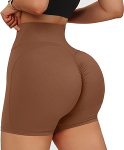 Shorts d'été pour femmes au design personnalisé, taille haute, de haute qualité, élégants, décontractés, respirants, couleur unie - Product Image 2