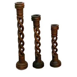 Porte-bougie en bois de luxe, écologique, rond, pour la maison, les hôtels, les restaurants et les cafés, décoration de table de Noël - Product Image 4