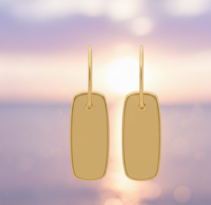 Pendientes de Plata de Ley 925 Chapados en Oro de 18K de Alta Calidad, Cuarzo Ahumado, 12×25mm, Octágono, 5 Pulgadas, 12g, para Fiestas - Product Image 5